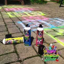 Neon Kreidefarbe im Spray 150 ml Grün