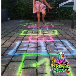 Neon Kreidefarbe im Spray 150 ml Gelb