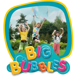 Set aus Stäbchen mit Schnur, Gläser für Riesenseifenblasen + Flüssigkeit 400 ml