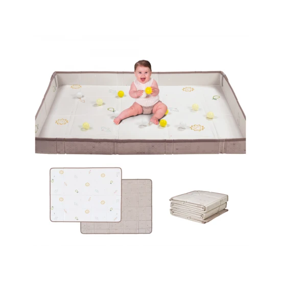 Schaum-Spielmatte mit Bällen Brown Beige – Taf Toys 13505TAF