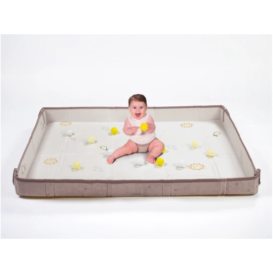Schaum-Spielmatte mit Bällen Brown Beige – Taf Toys 13505TAF