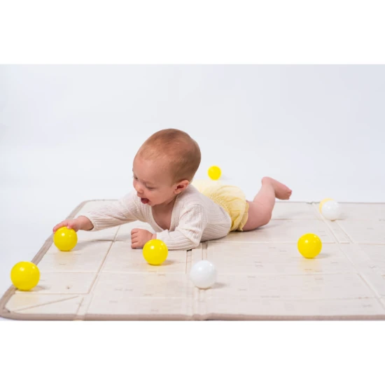Schaum-Spielmatte mit Bällen Brown Beige – Taf Toys 13505TAF
