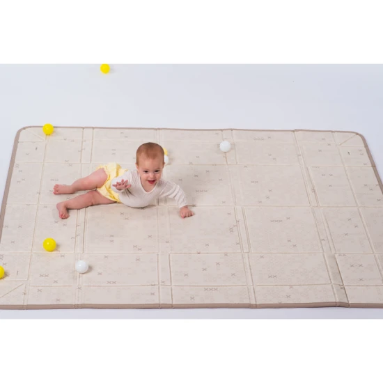 Schaum-Spielmatte mit Bällen Brown Beige – Taf Toys 13505TAF