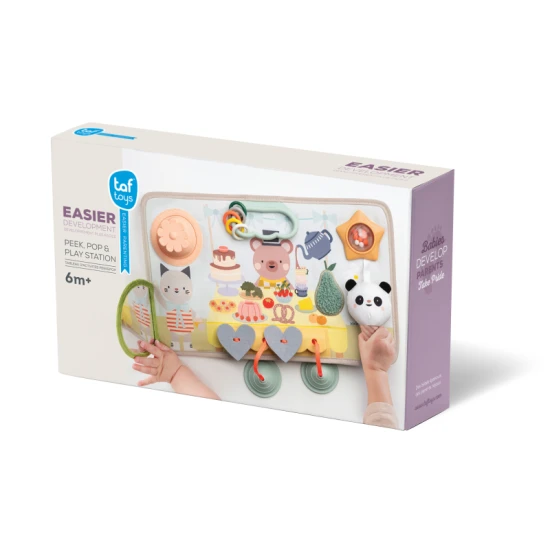 Aktivitäts-Spielcenter Peek, Pop & Play – Taf Toys 13845TAF