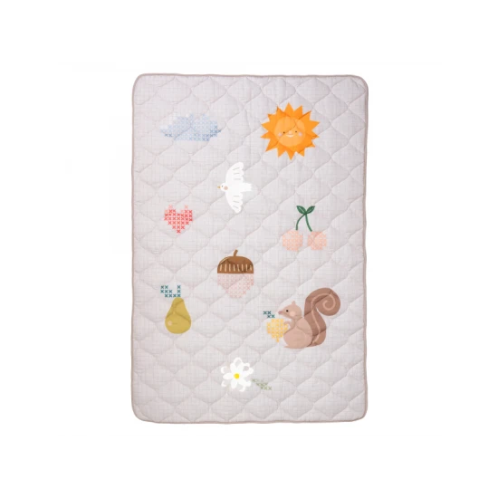 Gesteppte Spieldecke Fantasy Bloom