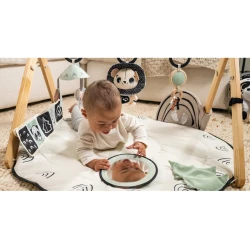 Spieldecke mit Spielbogen Black White