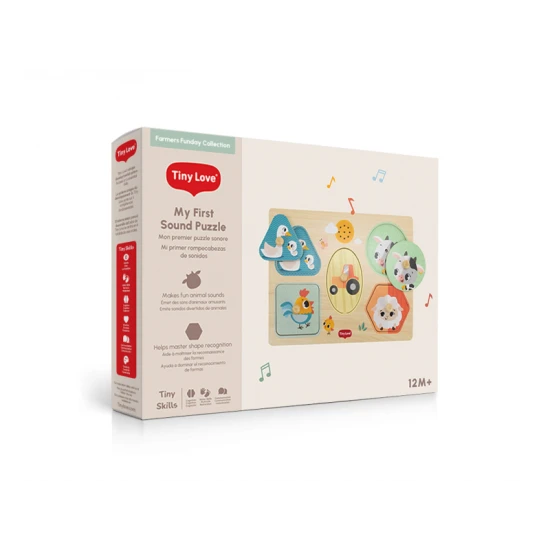 Bauern-Spaßtag-Holzpuzzle mit Geräuschen