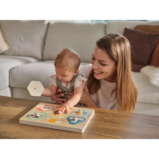 Bauern-Spaßtag-Holzpuzzle mit Geräuschen