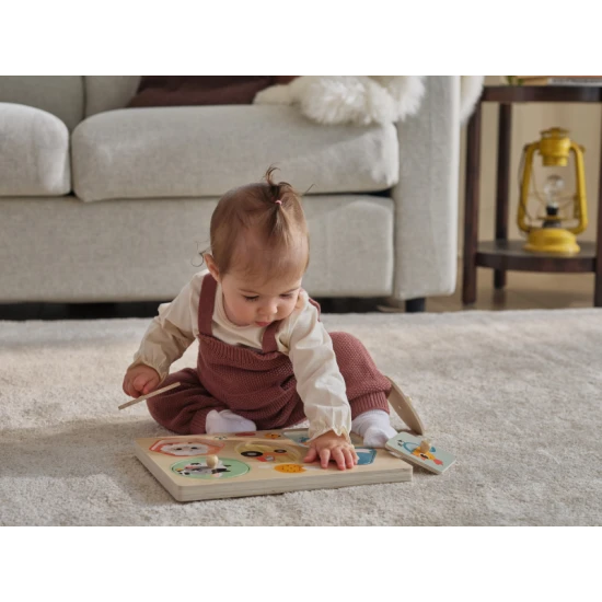 Bauern-Spaßtag-Holzpuzzle mit Geräuschen