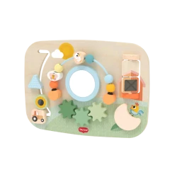 Bauernhof-Aktivitätstheke aus Holz