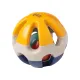 Bunte Rassel in Ballform mit Löchern zum einfachen Greifen in Babyhänden
