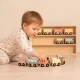 Pastellfarbenes Holz-Eisenbahnset, 12-teilig – Spielzeug für Kinder
