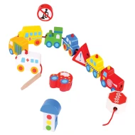 Verkehr Lernspielzeug zum Fädeln - Motorikspielzeug für Kinder