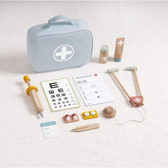 Arztkoffer aus Holz für Kinder