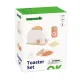 Toaster-Set aus Holz mit Zubehör