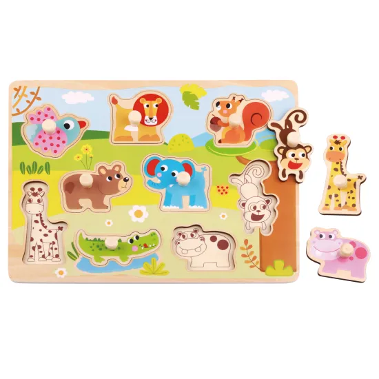 Steckpuzzle für die Kleinen zur Entwicklung der Feinmotorik