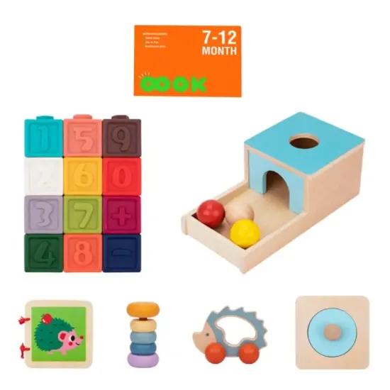 7–12 Monate Lernbox Mini Montessori Spielzeug für Babys Tooky Toy