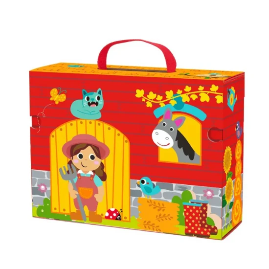 Bauernhof-Spielset im Koffer 31-teilig