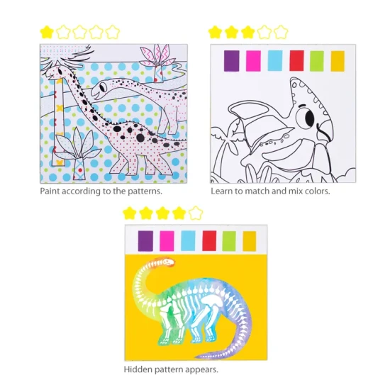 Wassermalerei Dinosaurier Aquarell Malbücher Tookyland