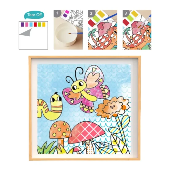 Maľovanie vodou Záhrada Akvarelové omaľovánky Tookyland