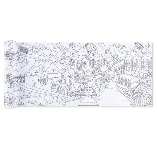 Großes Malbuch auf einer Rolle Cities of the World Tookyland