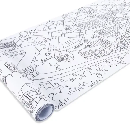 Großes Malbuch auf einer Rolle Cities of the World Tookyland