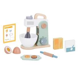 Pastellfarbener Spielzeug-Mixer mit Zubehör Set