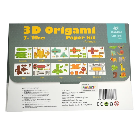 Kreativset 3D Papiermodelle Tiere Tookyland
