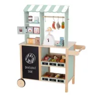 Pastellfarbener Spielzeug-Kaufladen „Fresh Market“ – Lernspielzeug für Kinder