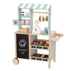 Pastellfarbener Spielzeug-Kaufladen „Fresh Market“ – Lernspielzeug für Kinder