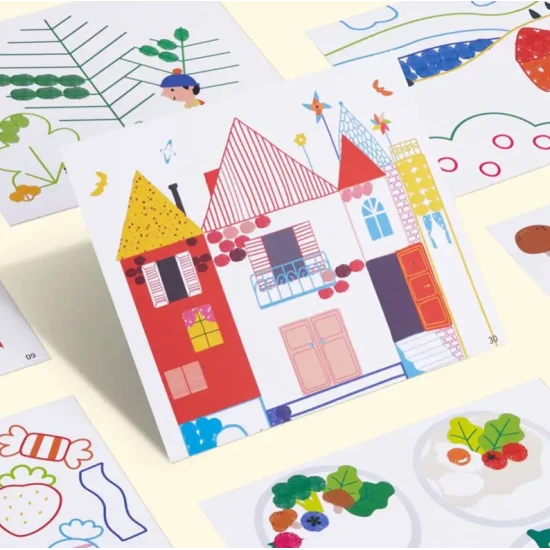 Fingerfarben-Malvorlagen für Kinder vom Künstler Tookyland