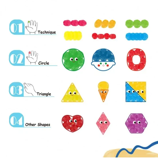 Fingerfarben-Malvorlagen für Kinder vom Künstler Tookyland