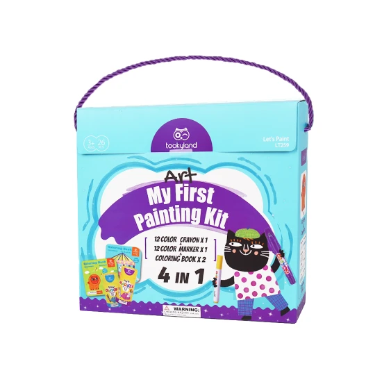 Großes 4-in-1-Kreativset für Kinder