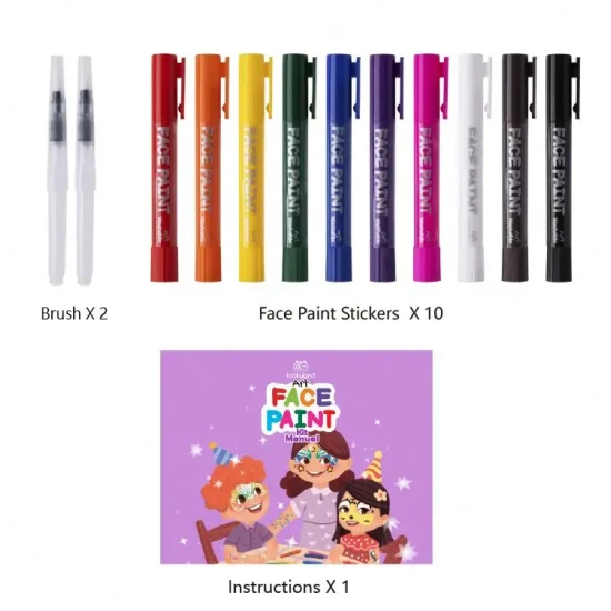 Fröhliche Gesichtsfarben 10 Stück Tooky Toy