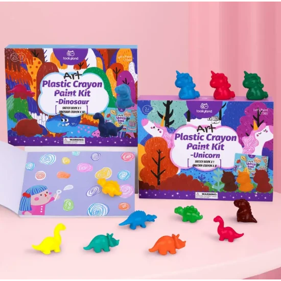 Kreatives Buntstiftset für die Kleinen: Dinosaur Tookyland.