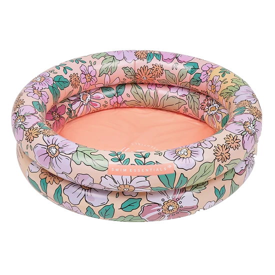 Aufblasbarer Kinderpool Blumen 60 cm mit Blumenmuster, 2 Luftkammern