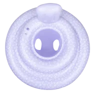 Aufblasbares Laufrad für Babys Lila Leopard