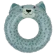 Aufblasbarer Schwimmring Swim Essentials Green Leopard 55 cm mit Ohren für Kinder