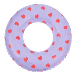 Aufblasbares Rad Herzen transparent 90 cm