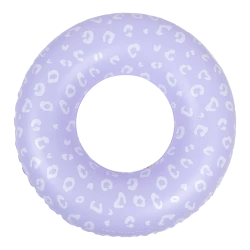 Lila Leopard aufblasbares Rad 90 cm