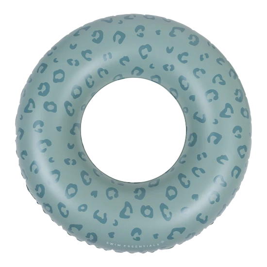 Swim Essentials Green Leopard aufblasbares Rad - großes Leopardenrad 90 cm für Kinder und Erwachsene