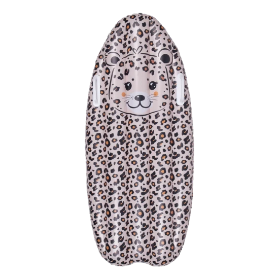 Aufblasbares Surfbrett für Kinder Leopard beige 120 cm Swim Essentials