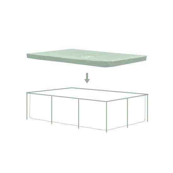 Poolabdeckung Essence Green 260×160