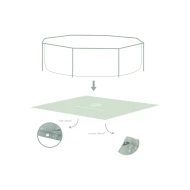 Bodenschutzplane für runden Pool Essence Green