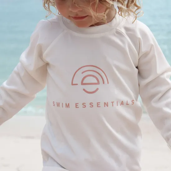UV-Kinder-T-Shirt im Wasser weiß Swim Essentials