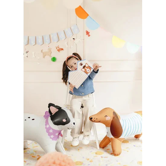 Dackel Folienballon als Dekoration für ein Kinderfest