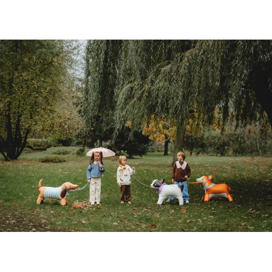 Dackel Folienballon als Dekoration für ein Kinderfest