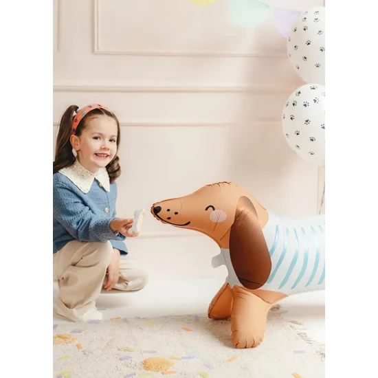 Dackel Folienballon als Dekoration für ein Kinderfest