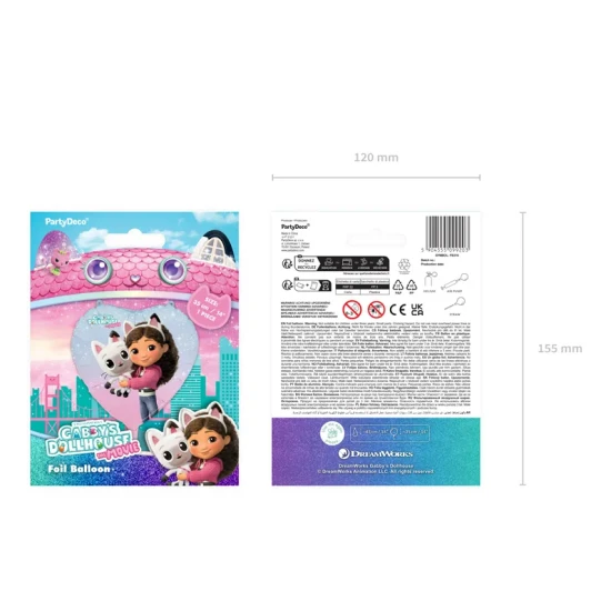 Funkelnde Geburtstagsdekorationen mit Gabby's Dollhouse