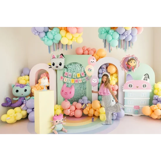 Süße Gabby's Dollhouse Dekoration für Partys und Feiern